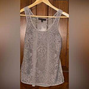 Outback Women’s Red Lace Rose Crochet Sleeveless Sheer Top